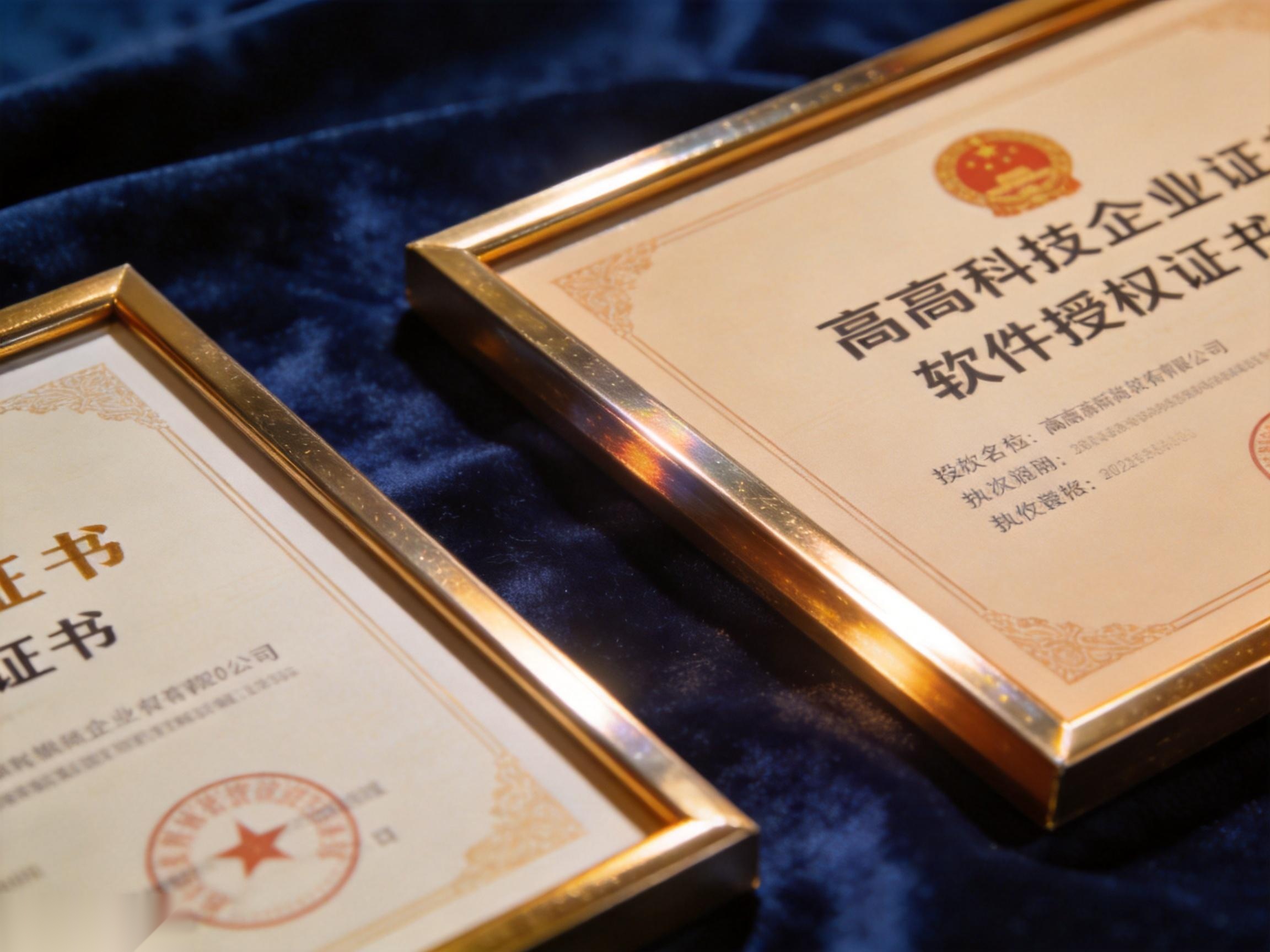 米蒸多网络科技高新技术企业证书